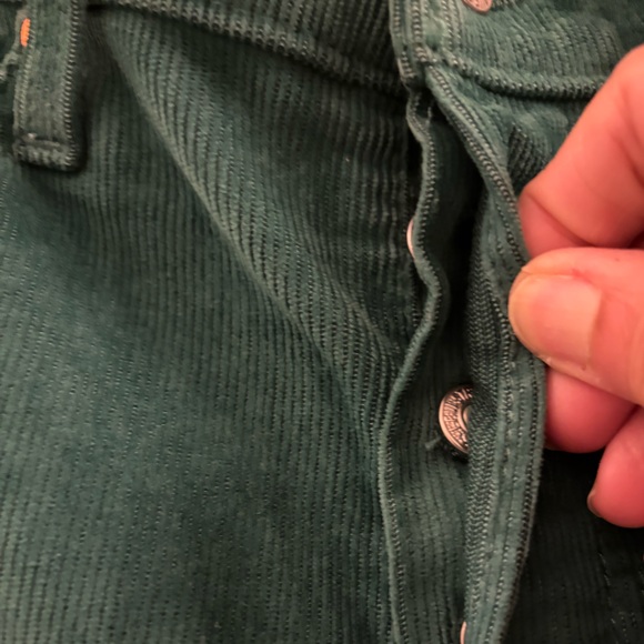 Levi's Green Wedgie straight Corduroy Pants - Picture 6 of 8